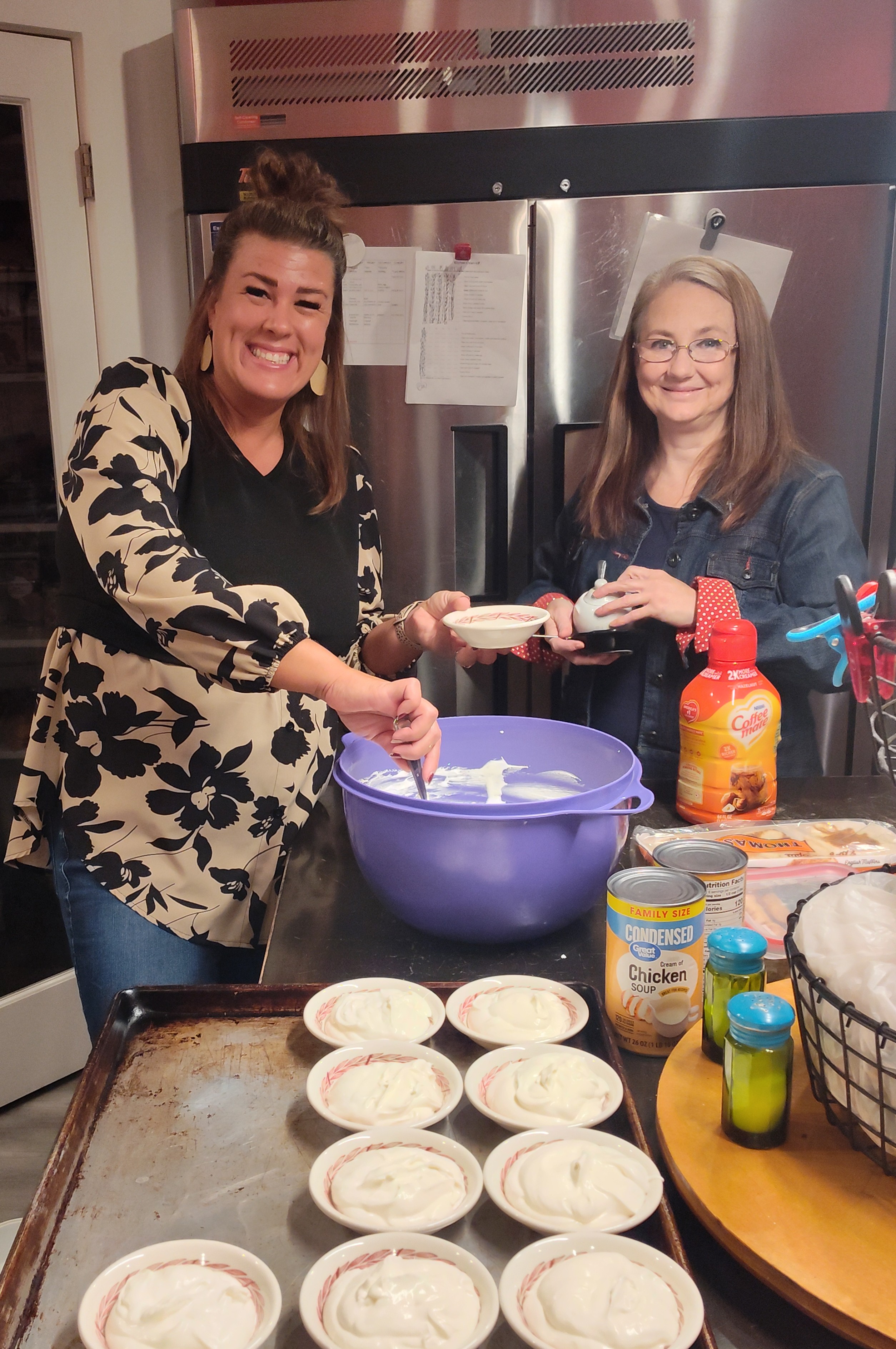 Making Breakfast with the ladies